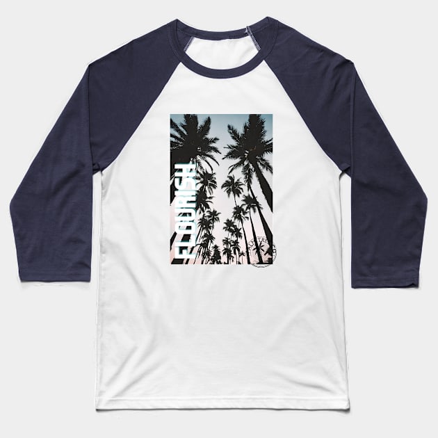 Palm Tree Blvd | Flourish Baseball T-Shirt by Fruitful Ink